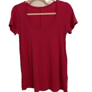 Lululemon Pink Pocket Tee Tunic Shirt sz. 6